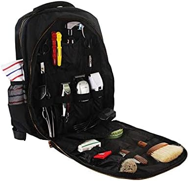 YOMQLJXB Portable Barber Bookbag Hairstylist Backpack, Makeup Tool Bag Multifunction Travel Backpack Cosmetic Organizer Box Waterproof Storage Bag clipper case backpack organizer