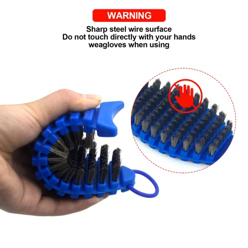 Barbell Brush Barbell Cleaning Kit, Wire Barbell Brush For Cleaning Weighted Bars, Cleaning Supplies Stiff Brush For Strength Training Bars, Barbell, Dumbbells, Weight Trays, Exercise Equipment #TOP2