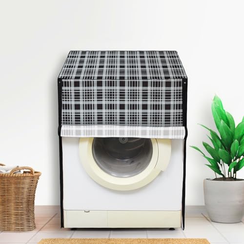 Image of Lithara Front Load Fully Automatic Washing Machine Cover for LG, Samsung, IFB, Whirlpool, Suitable for 8 kg,9 kg & 10 kg - Waterproof, Dustproof Cover (Print-9)