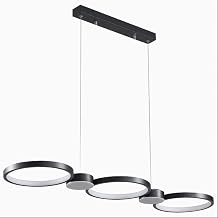 VIOLIN Simple and - Long Circle Combination Chandelier LED Dimmable Metal Pendant Light Light Luxury Art Restaurant Kitchen Bar Decoration Ceiling Pendent Lamp Adjustable Lighting Fixture,Lights