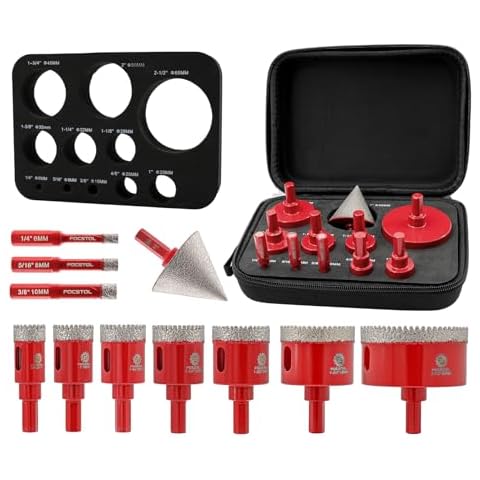 FOCSTOL 11pcs Diamond Core Drill Bit Set Cover