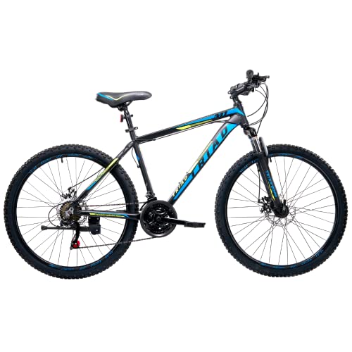 Image of TRIAD Unisex-Adult M1 26t 26 Inches Mountain Bike 18 Inch 21 Speed Fully Fitted Mountain Bicycle (Matt Black, Ideal For:15+ years)