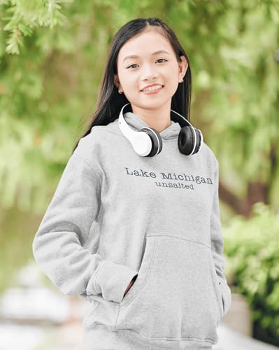 Lake Michigan Unsalted Modern Fit Unisex Hooded Sweatshirt4
