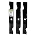 MaxPower 561545 3-Blade Set for 50 Inch Cut MTD/Cub Cadet/Troy-Bilt Replaces 742-04053A, 742-04053B, 742-04053C, 742-04056, 742-04056A, 742-04056B, Toro 112-0316 and Many Others