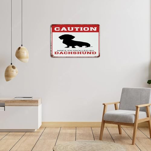 Plaque décorative Dachshund en métal, cadeau idéal pour une chambre d'homme ou un atelier - 5