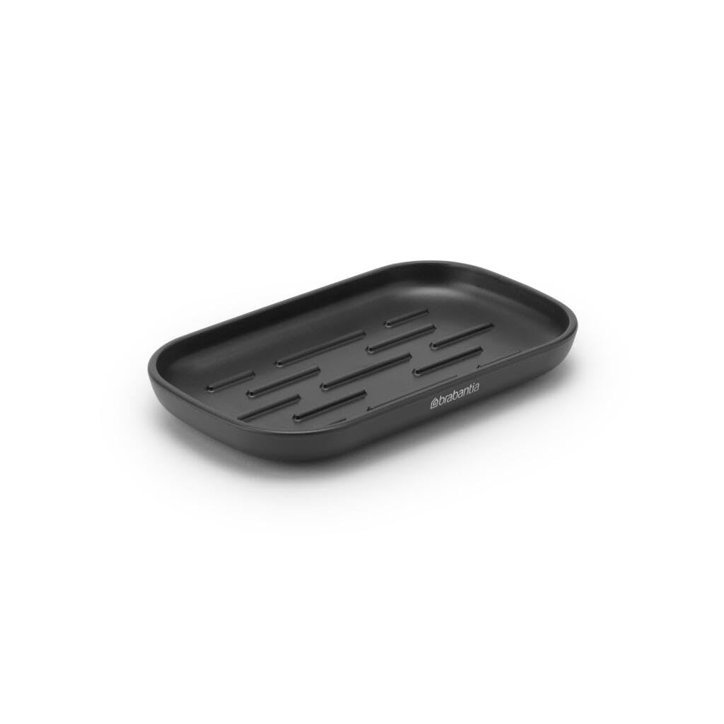 Brabantia 280207 Soap Dish 13.5 x 8.1 x 1.6 cm Dark Grey