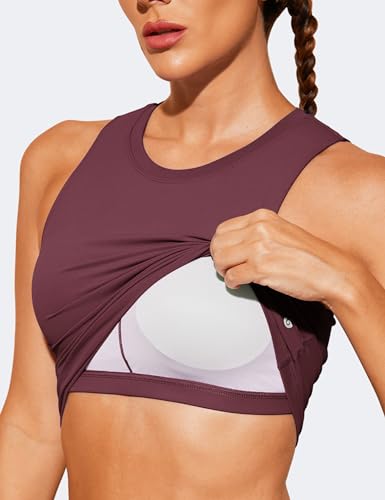 Image of Natural Feelings Nudi Sports Bras for Women Removable Padded Yoga Tank Tops Sleeveless Fitness Workout Crop Tops