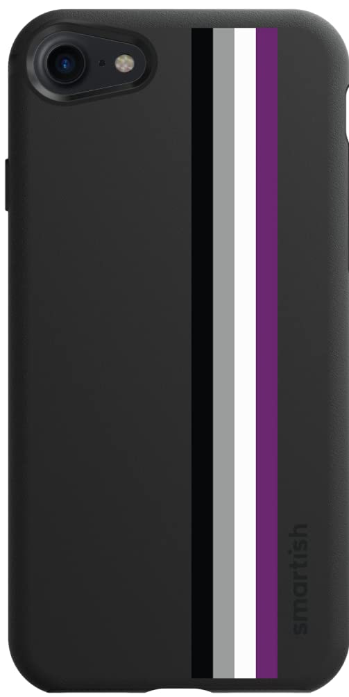 Smartish - Asexual Pride - iPhone 16 Slim Case - Gripmunk [Lightweight + Protective] Thin Cover - Fits iPhone 16