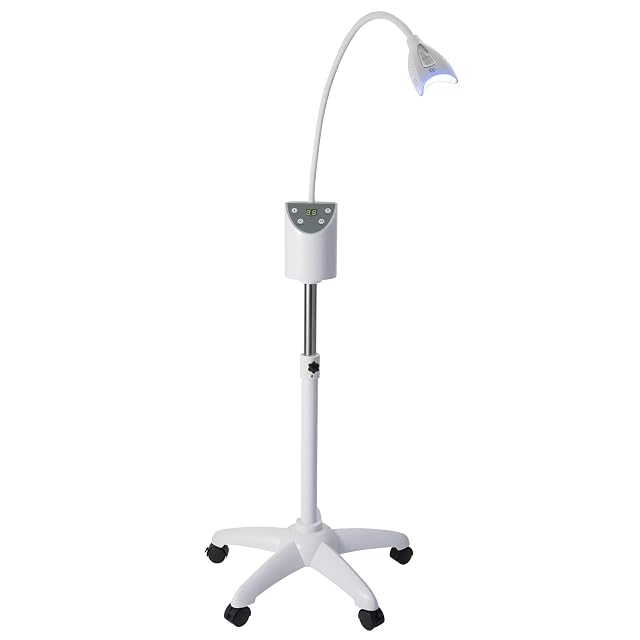 Teeth Whitening Lamp Professional Teeth Whitening Machine LED Light with Adjustable Height and Angle Floor Standing Bleaching Accelerator