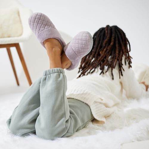 Image of Dearfoams Women's Memory Foam House Slippers - Libby Terry Clog With Wide Widths