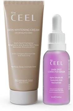 The Ceel Leke Kar t  Ayd nlat c  Cilt Bak m Seti - Glutatyon &%2 Alpha Arbutin Y z Serumu 30 ml ve Kolajenli Ton E itleyici Nemlendirici Krem 50 ml  kili Rutin