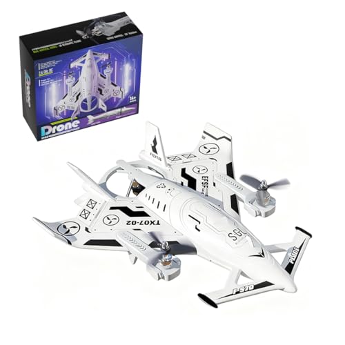 OBIOCKIDAY Remote Control Airplane, 2.4G 8CH EPP RC Airplane Fighter Aircraft, High SpeedFixed-Wing Stunt RC Plane with 3 Flight Modes VTOL Controllable Lights, Gift for Adults -RTF