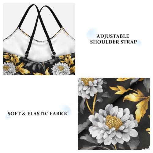 Elegant Flowers Black Girls One Piecing Swimsuit Kids Bathing Suits Swimming Suits3