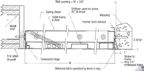 AcudorFB-5060-12X12 12-Inch x 12-Inch Fire Rated Access Door