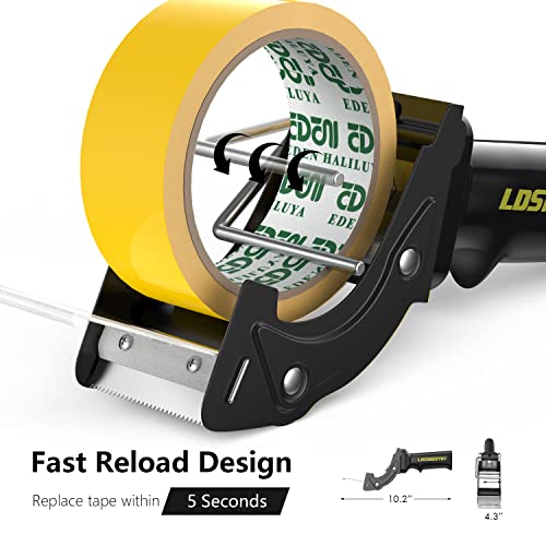 Lds Industry TGN01 Rapid-Replace Packing Tape Dispenser Gun With Extra Blade, 2In(50Mm) Lightweight Ergonomic Industrial Handheld Heavy Duty Tape Cutter For Carton thumb #1