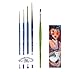Winsor & Newton Aquarellpinsel mit kurzem Griff, Serie 111. NO. 1. 3. 5 und Serie 333. NO. 1 + Flach und 1 Karte