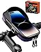 Produktbild HENMI Handyhalterung Fahrrad Wasserdicht IPX5 Fahrrad Handytasche mit TPU Touchscreen Handytasche Fahrradlenker für Smartphone bis zu 7 Zoll für MTB, Rennrad, Ebike