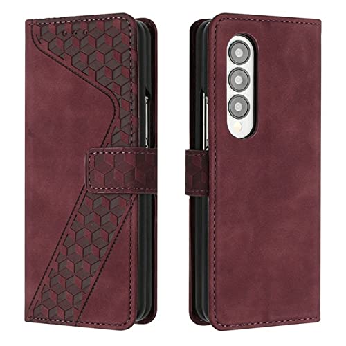 Housse Galaxy Z Fold 4 avec Motif Relief 3D pour Sorties Urbaines