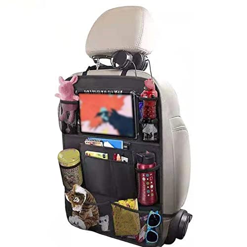 Henniu Organizadores de banco traseiro de carro Organizador de mala de carro com 10 bolsos de armaze