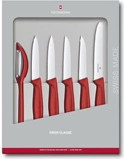 Victorinox Swiss Classic Set of 6 Knife Set - Stainless Steel Paring Knives, Red, Swiss Made Price In India