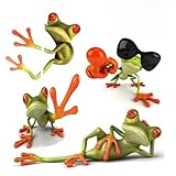3D Peep Frog Funny Car Stickers Truck Window Decal Graphics Sticker (8 W By 9 L, Sleeping Beauty)