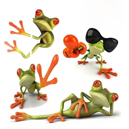 Ieasycan 3D Peep Frog Funny Car Stickers Truck Window Decal Graphics Sticker (8 W By 9 L, Sleeping Beauty)