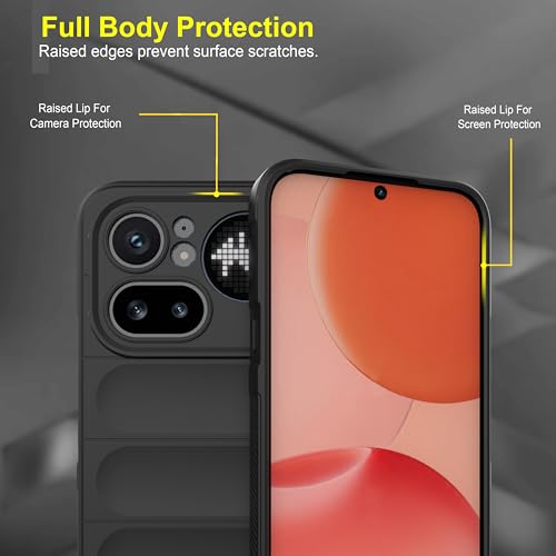 Image of Zapcase Back Case Cover for Nothing Phone (4a) Pro | Compatible for Nothing Phone (4a) Pro Back Cover | Liquid Silicon Magic Case with Camera Protection | Black