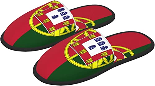 Chaussons Femme Hommes Drapeau Du Portugal House Chaussures Confort Maison Chaussures Automne Hiver Chaussons Femme, Pour Mariage, Fête, M