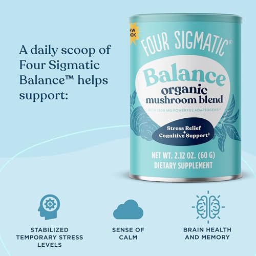 Four Sigmatic Adaptogen and Mushroom Blend Balance Mix | Adaptogen Supplement with Ashwagandha, Moringa, Holy Basil, Reishi, Chaga and More | Natural Stress Relief and Immune Support Supplement - Image 6