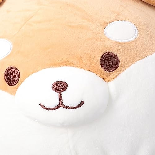 Travesseiro de Pelúcia Shiba Inu de Pelúcia, Cachorro de Pelúcia Kawaii, Boneca de Pelúcia Macia e F