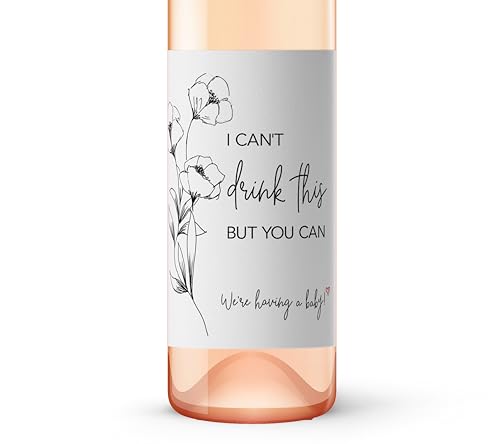 Pregnancy Announcement Wine Labels (Set of 5)