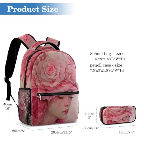 Sac à dos Rose Manor Princess ensemble cartable confortable ados - 2