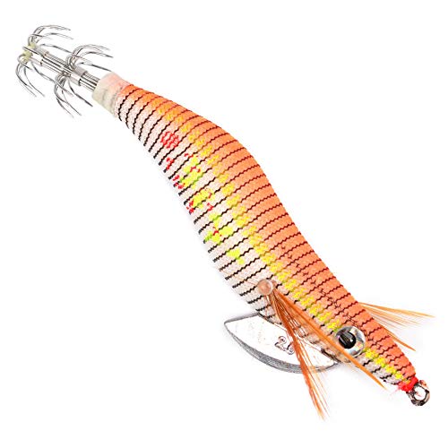 Cebos Artificiales 6 unids/Set 80 mm 11g de Pesca camarón Calamar Cebo Pesca señuelo Pesca Tackle cebos de Pesca Señuelos de Pesca