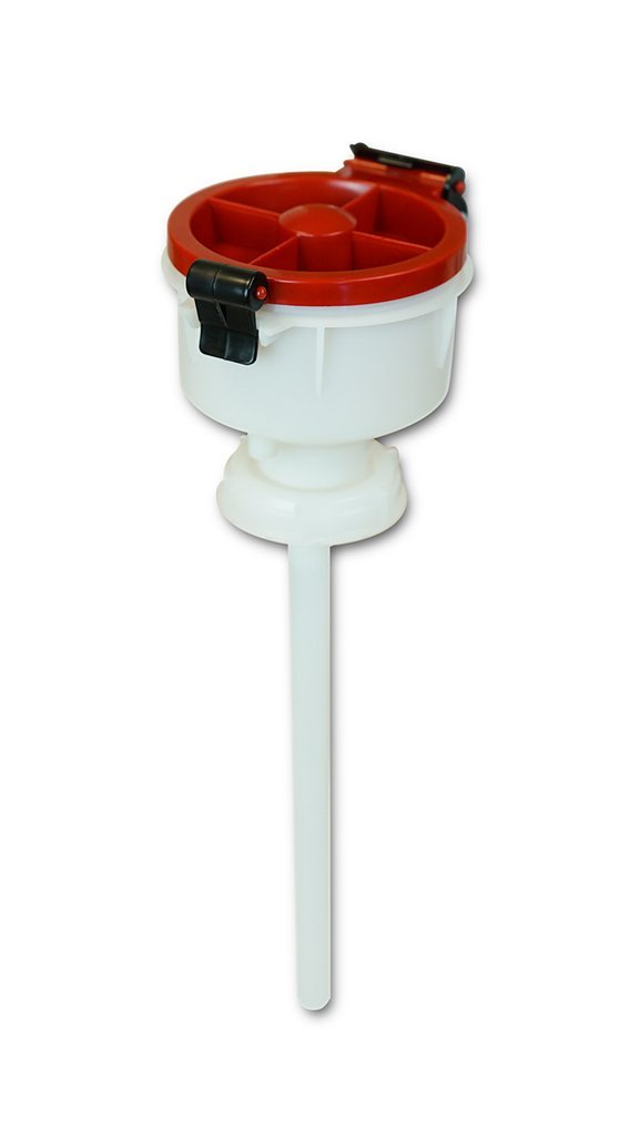 Ezwaste 4" VOCs Release Prevention Safety Funnel, HDPE, VersaCap 70S