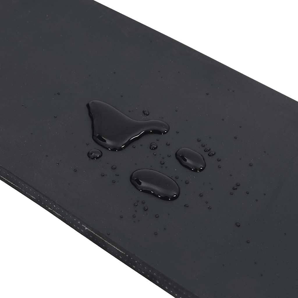 Gumowa listwa czarna, 100 x 15 x 1 cm, do pługa śnieżnego z podwójną warstwą siatki, odporna na warunki atmosferyczne, cicha praca, odśnieżanie na wjeździe, chodniku, tarasie i podwórku