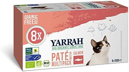 Yarrah Multipack Pate Bio Pour Chats 8 X 100 Gr Saumon Sans Cereales Amazon Fr Animalerie Yarrah Multipack Pate Bio Pour Chats 8 X 100 Gr Saumon Sans Cereales Amazon Fr Animalerie
