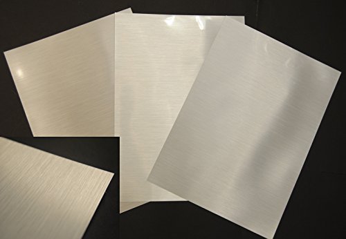 Madaboutink Brushed Silver Finish Inkjet Printable Metallic Film 100Micron 30 X A4 Sheets