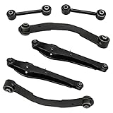 Rear Suspension kit fits for Dodge Caliber 2007 2008 2009 2010 2011 2012 for Jeep Compass Patriot 2007-2017 Upper & Lower Control Arms + Lower Rearward Toe Arms