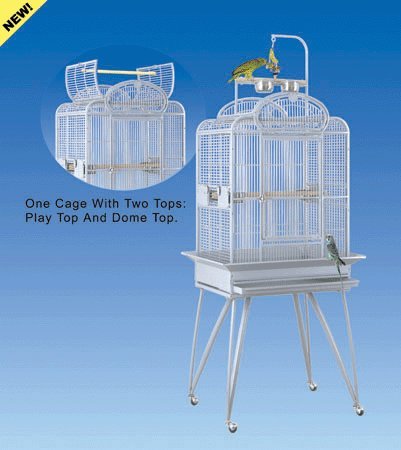 Hula Hotel Universal Top Bird Cage - 26” X 20” X 62” - Green