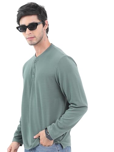 Image of KETCH Men's Polyester Slim Stright Fit Full Sleeve T-Shirt