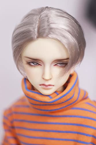 Tita-Doremi BJD - Parrucca con testa a sfera, 1/6, 15-17 cm, 15 – 17 cm, colore: Grigio