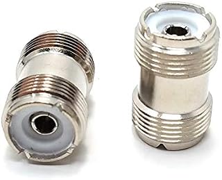MainCore UHF PL-259 Female to PL-259 Female Socket Coaxial Adaptor Connector Coupler Cable Joiner Antenna Adapter (2pcs)