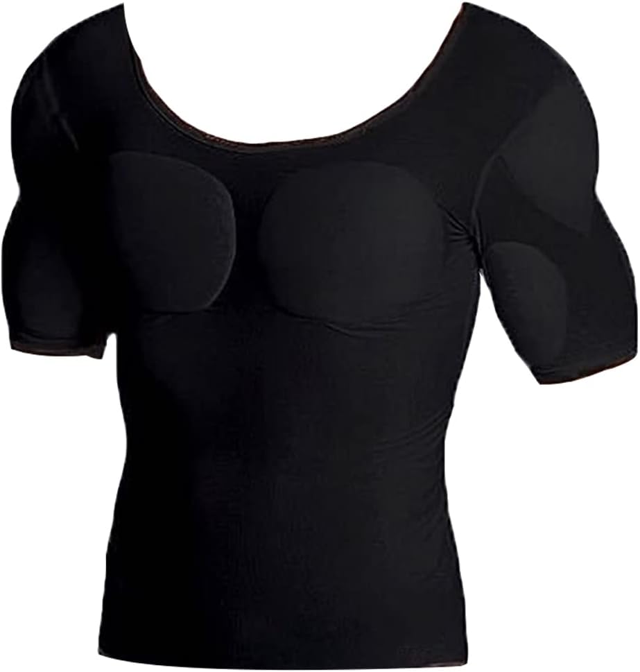 Shaper Fake Muscle Underwear for Men Enhancers Strong Chest Shirt Pads Muscular Undershirts