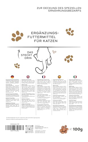 Dirk Drexel Relax Kräuterlis für Katzen 78g | Angst und Stress | mit Bachblüten | Innere Ruhe | Zur Harmonisierung | Beruhigungsmittel