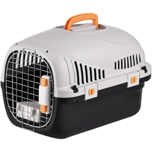 Quirixペットキャリーバッグ 猫 ポータブル 小動物小型犬用 取っ手付き ケージ 硬質キャリー 取っ手付き 室内用ハウス キャンプ持ち運び 航空輸送対応のペットキャリーケース 猫用 旅行 通院 車 室内用 飛行機 航空輸送ボックス) (A,32*49.