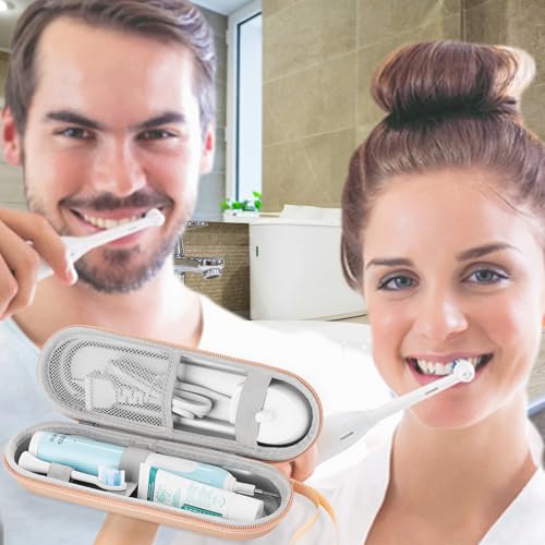 Image of Hard Shell Travel Case for Oral-B /Phlips Sonicare Electric Toothbrush (Gold)