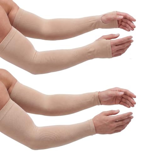 Image of Luminex Commerce Cooling Arm Sleeves for Men & Women, UV Sun Protection Hand Sleeves, Cricket, Motorcycle, Golf