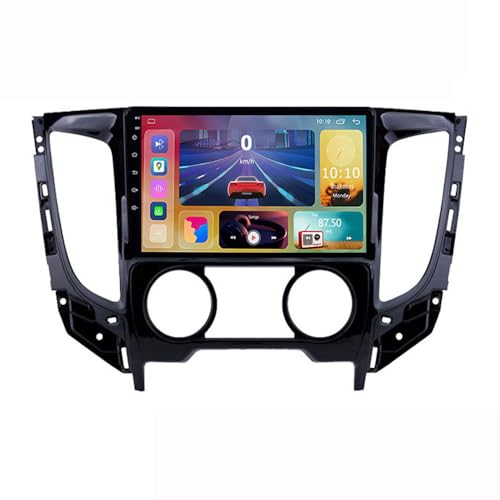 YIANKWY Android 14 9 Inch Car DVD Player Radio Head Unit For Mitsubishi L200 5 Triton 2015-2019 GPS Navigation Head Unit Support Full RCA Output Bluetooth4.0 WIFI Car Auto Play DVR DAB+ TPMS