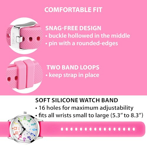 Image of Kids Analog Watch, Learning Watch for Kids 8-12, Waterproof Time Teacher Watches for Boys Ages 5-7 6-8, Easy to Read Educational Girls Watches Ages 8-12, Great Gift Boys Girls Year 4-12 Old Waterproof