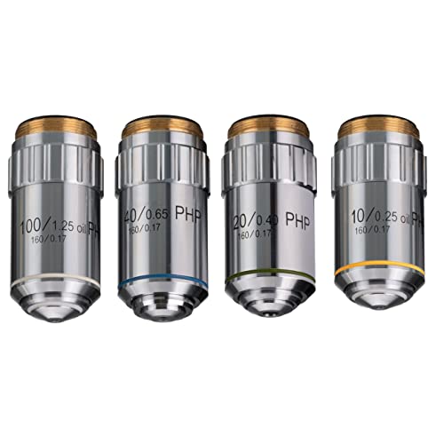 Bresser Mikroskop Phasenkontrast-Satz zur Kontraststeigerung von Mikroskopproben ohne diese einzufärben, geeignet für Bresser Science Mikroskopserie